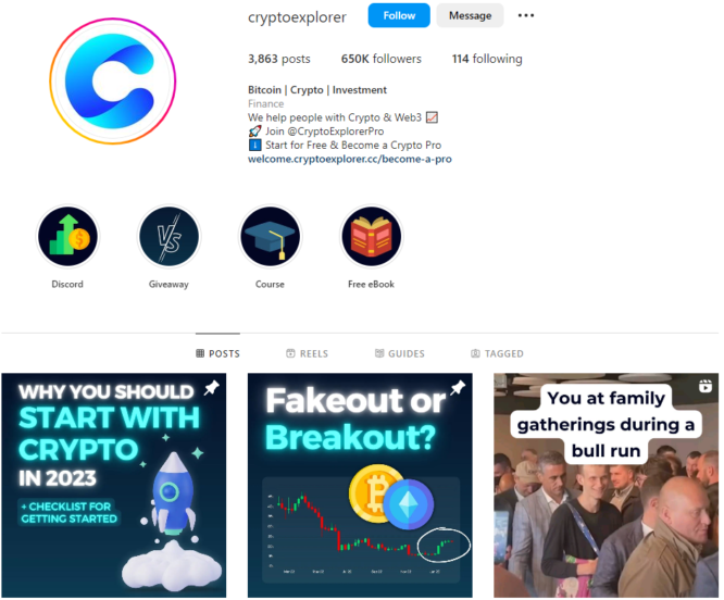 cryptoexplorer Instagram